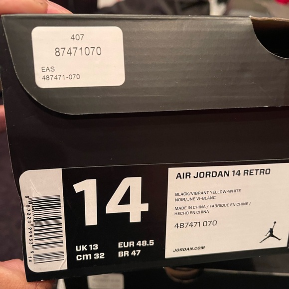 2017 retro Jordan 14 thunder - Picture 10 of 10